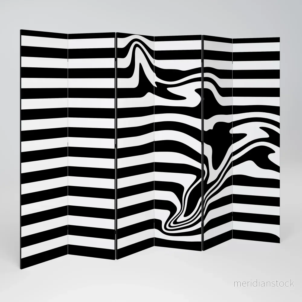 POLYLINE FUZZY Rumsavdelare 6 paneler