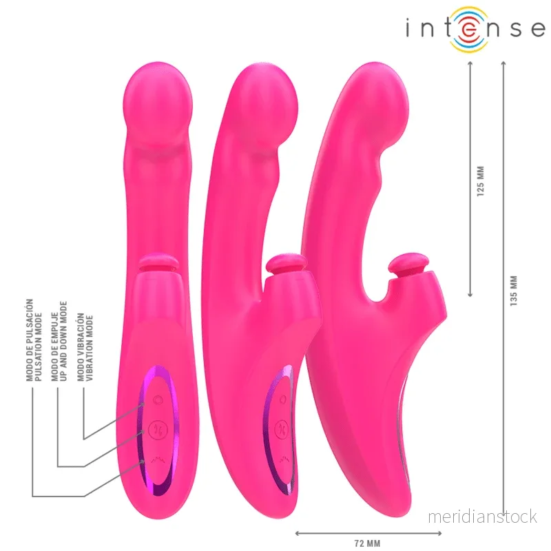 INTENSE - EMI VIBRATOR 13.5 CM MULTIFUNCTION 3 IN 1 10 VIBRATIONS PINK - Bild 2