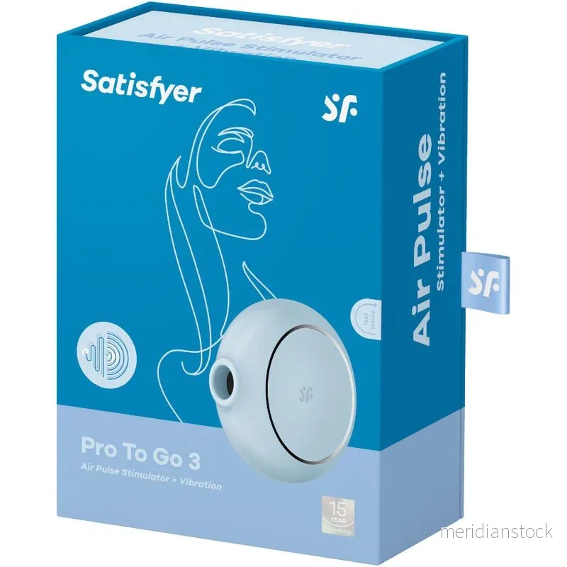 SATISFYER - PRO TO GO 3 DOUBLE AIR PULSE STIMULATOR & VIBRATOR BLACK - Bild 3