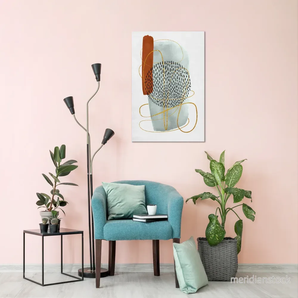 WRAPPED IN FORM Vertical Canvas Print