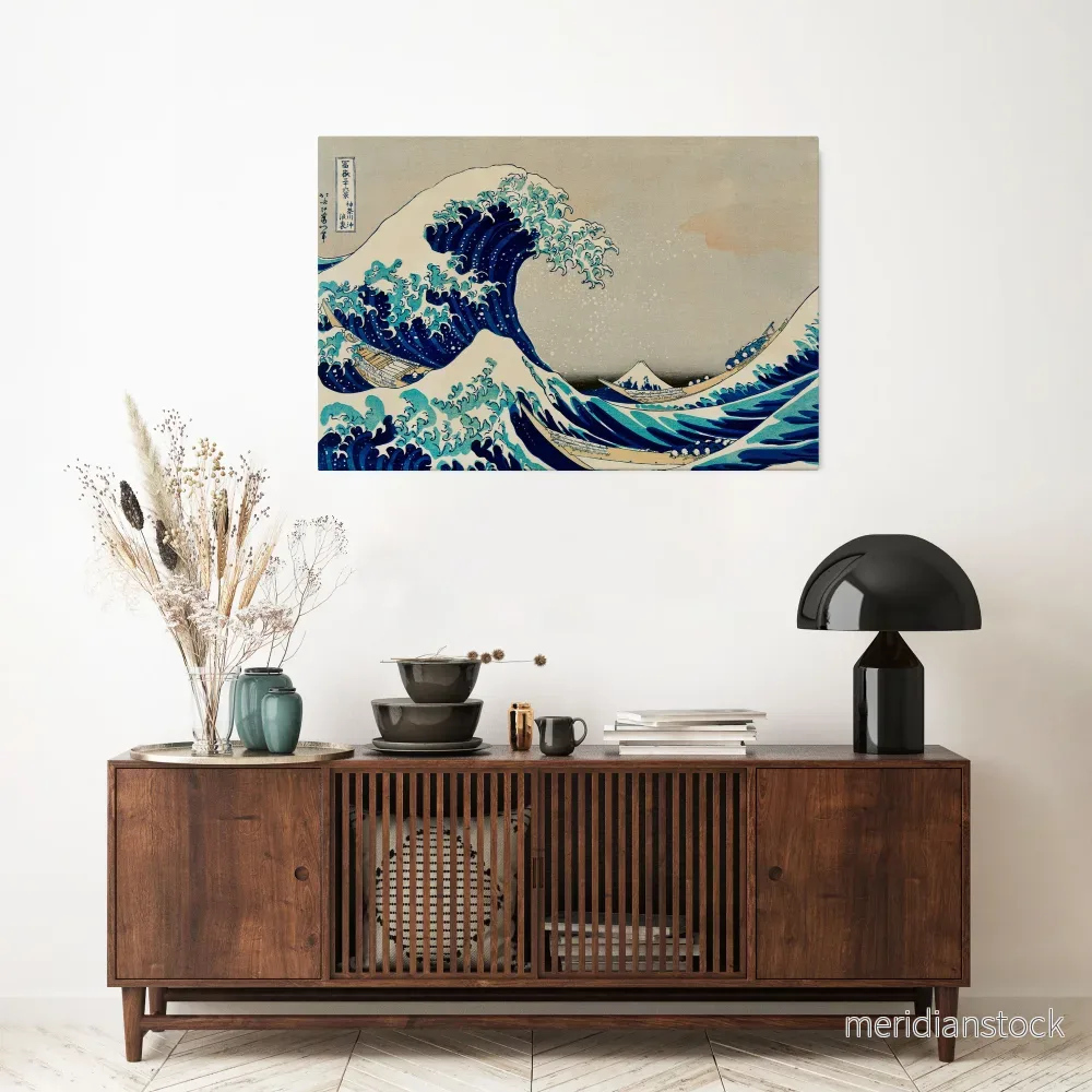 THE GREAT WAVE Horizontal Canvas Print