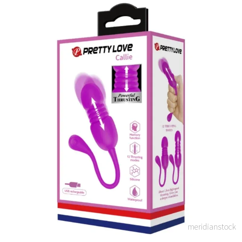 PRETTY LOVE - CALLIE PURPLE RECHARGEABLE VIBRATING EGG