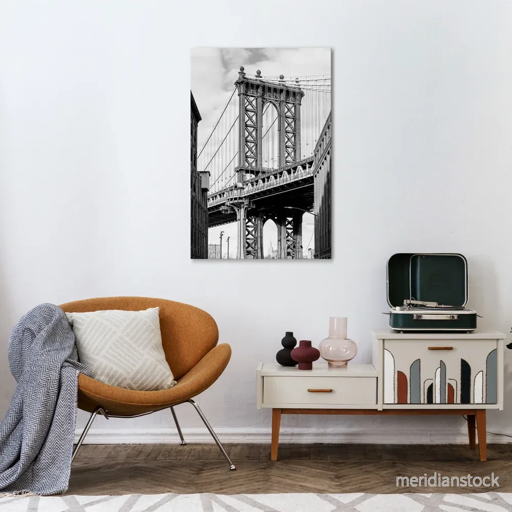 BRIDGE OF TIME Vertical Canvas Print BRIDGE OF TIME Vertical Canvas Print