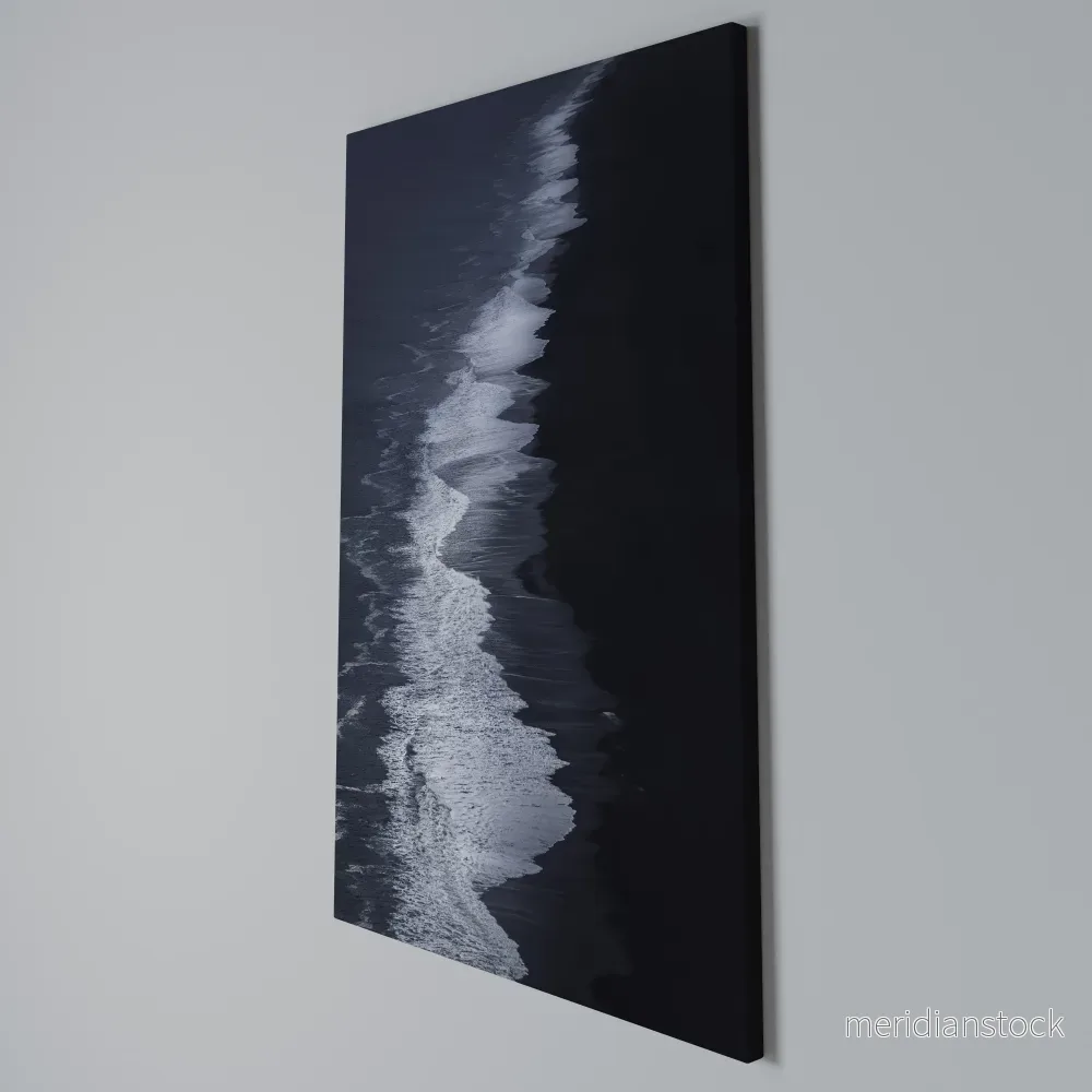 OCEAN'S WHISPER Vertical Canvas Print - Bild 3