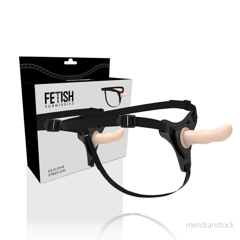 FETISH SUBMISSIVE HARNESS - FLESH SILICONE G-SPOT 12.5 CM - Bild 2