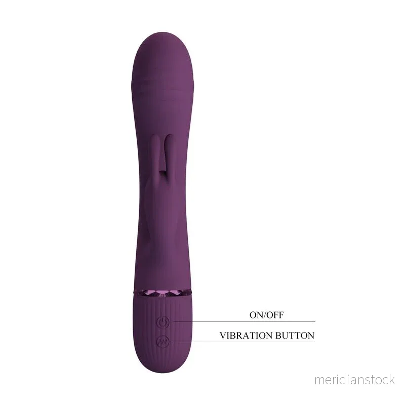 PRETTY LOVE - ROCCO RECHARGEABLE RABBIT VIBRATOR 10 FUNCTIONS PURPLE - Bild 2