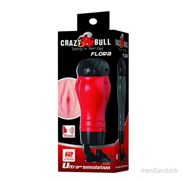CRAZY BULL - FLORA VAGINA WITH VOICE MASTURBATOR BASE