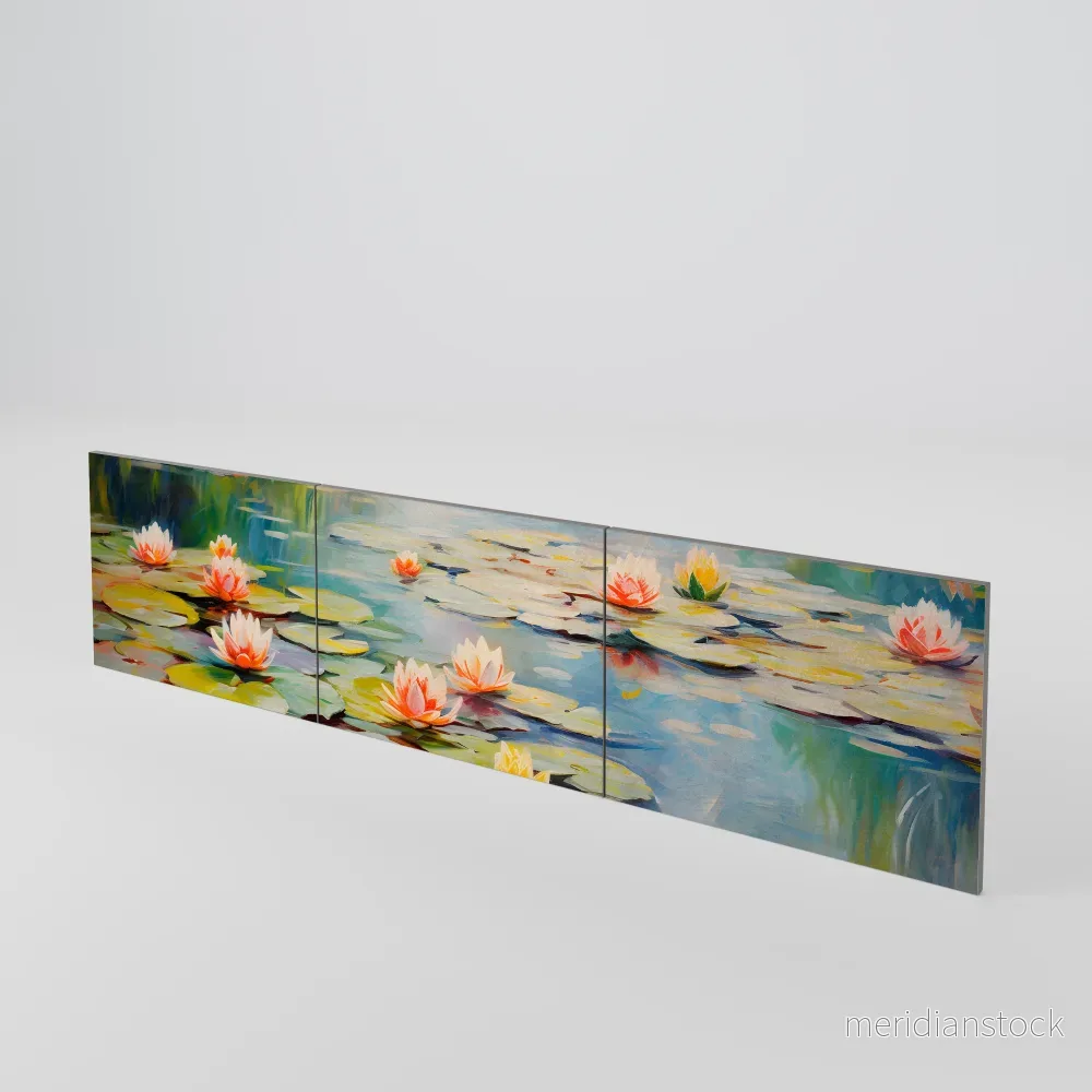 BLOOMING WATERS Luckset med 3 dörrar till TV-bänk - Bild 3
