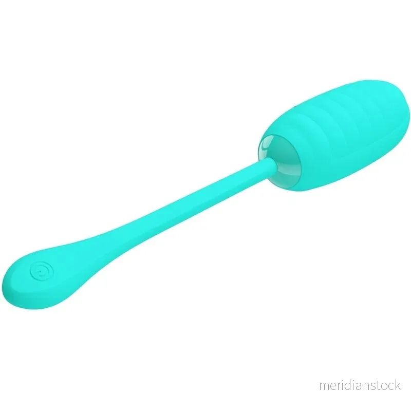 PRETTY LOVE - KIRK RECHARGEABLE VIBRATING EGG AQUA GREEN - Bild 3