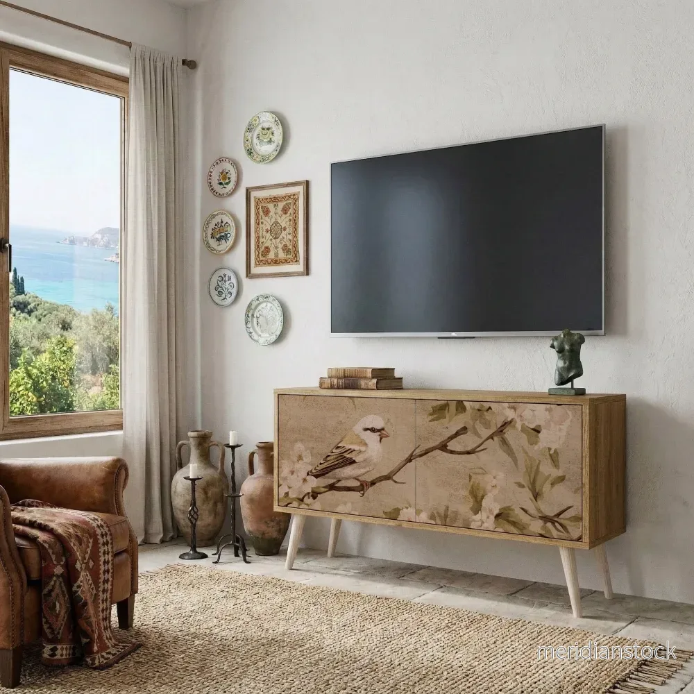 PETAL DISTINGUISH Kompakt TV-bänk med 2 dörrar - Bild 3
