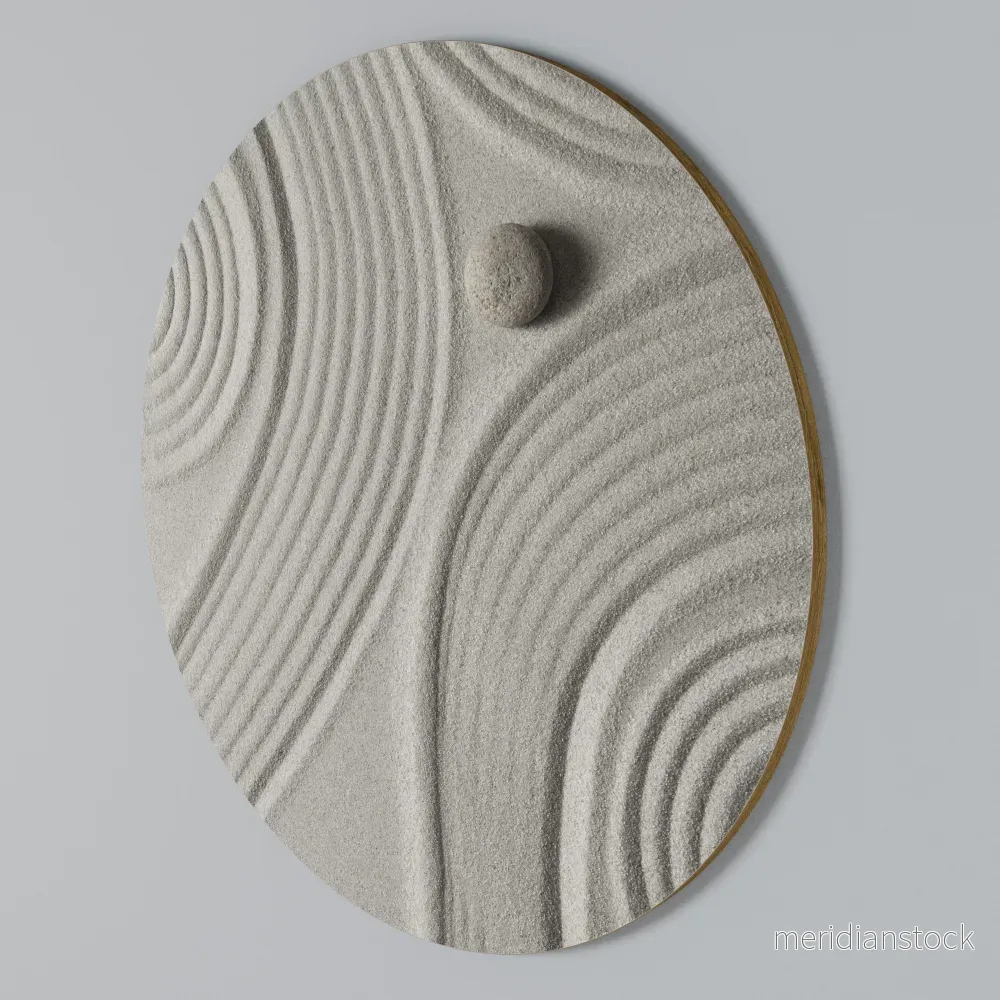 SANDSWIRL SERENITY Rund väggdekor