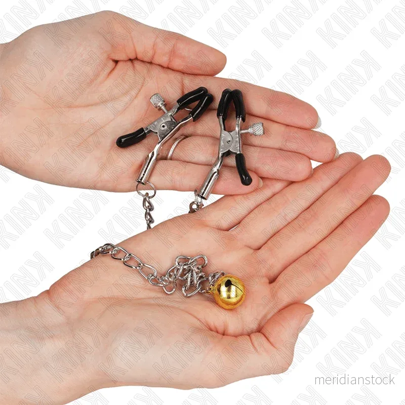 KINK - CHAIN NIPPLE CLAMPS WITH BELL 30 CM - Bild 2