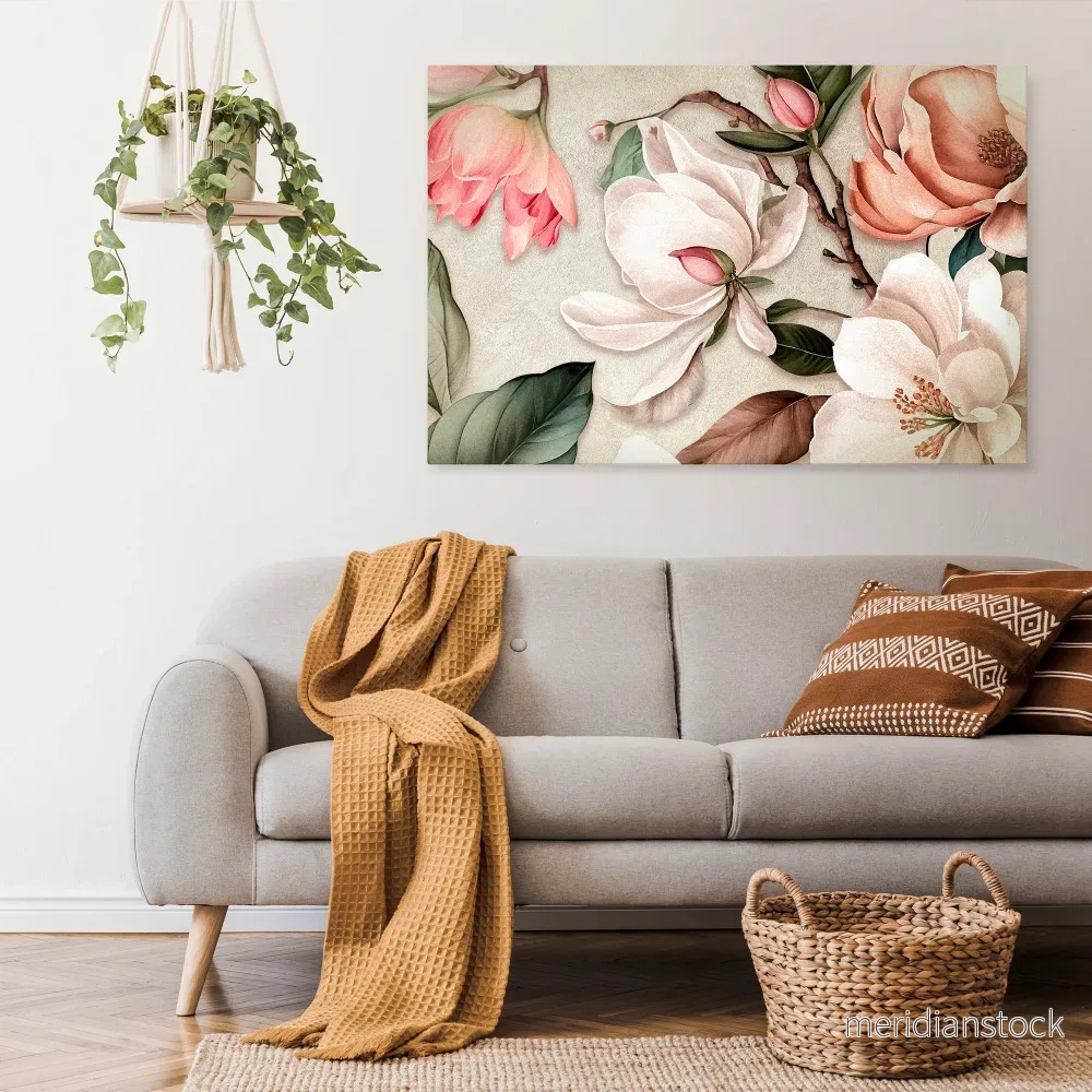 FLORAL GRACE Horizontal Canvas Print - Bild 2