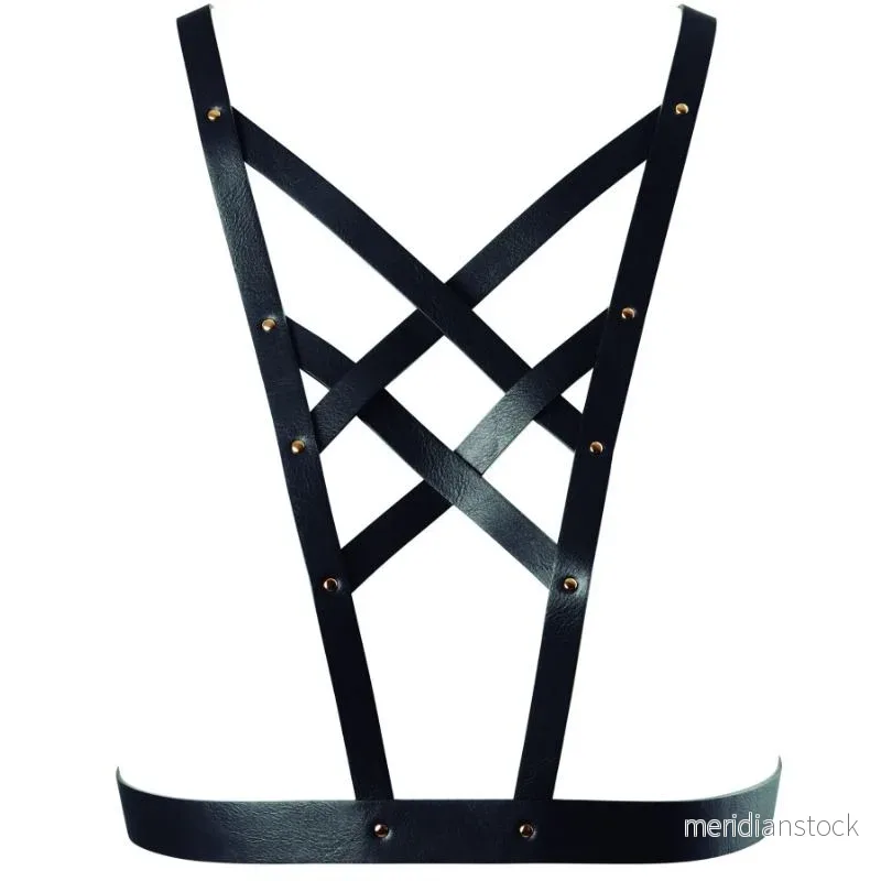 BIJOUX - INDISCRETS MAZE CROSSED HARNESS WITH NECKLINE BLACK - Bild 3