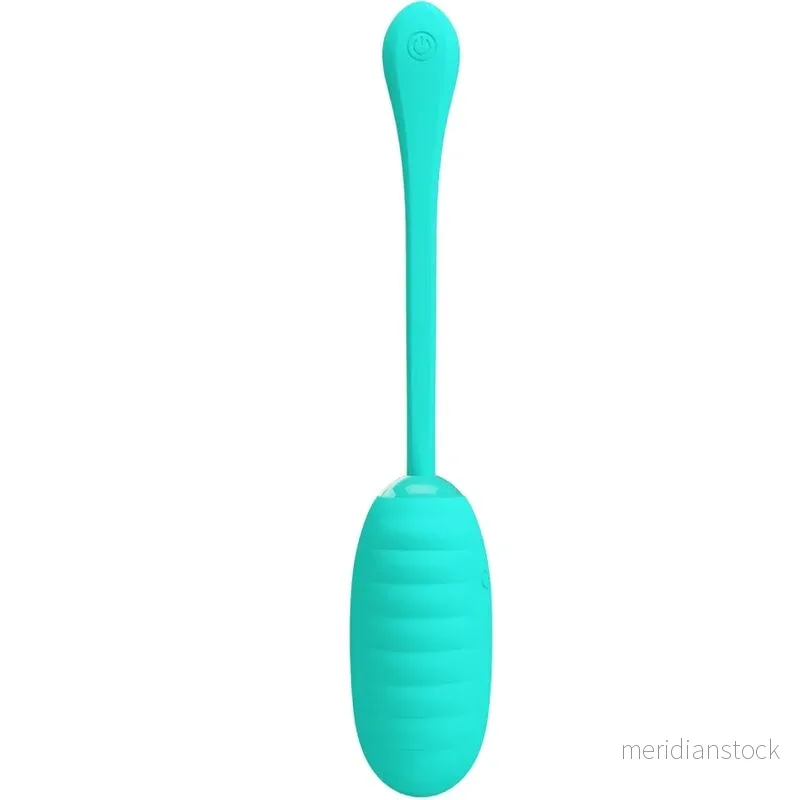 PRETTY LOVE - KIRK RECHARGEABLE VIBRATING EGG AQUA GREEN
