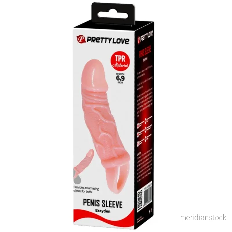 BAILE - PENIS EXTENDER SHEATH WITH STRAP FOR TESTICLES 13.5 CM - Bild 3