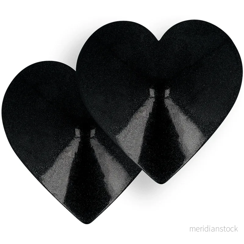 COQUETTE CHIC DESIRE - NIPPLE COVERS BLACK HEARTS - Bild 3