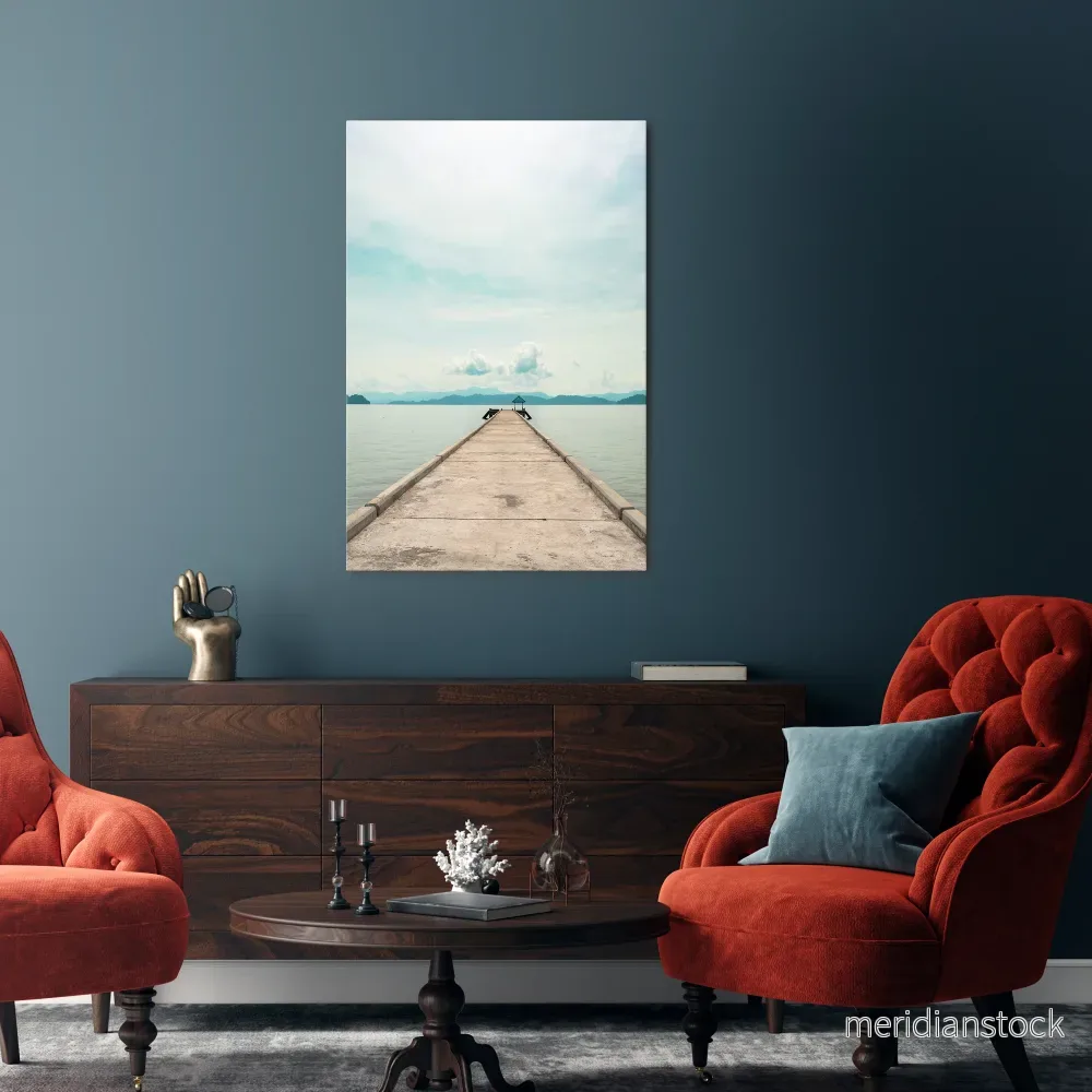 AQUA HORIZON Vertical Canvas Print - Bild 2