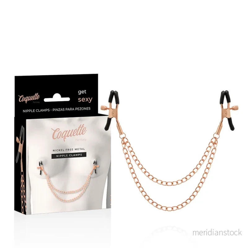 COQUETTE CHIC DESIRE - FANTASY METAL NIPPLE CLIPS WITH CHAIN - Bild 2