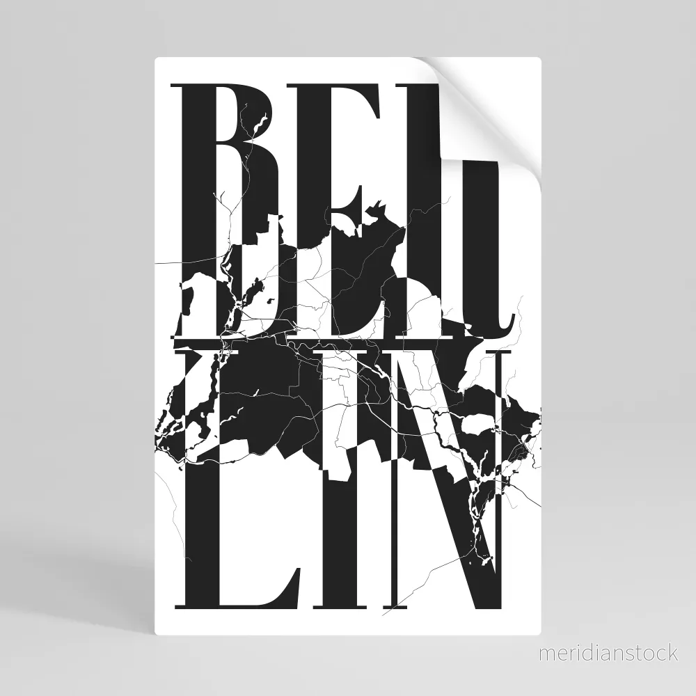 BOLD HORIZONS OF BERLIN Självhäftande Vertikal Poster - Bild 2
