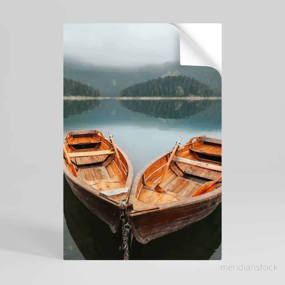 HARMONY OF BOATS Självhäftande Vertikal Poster - Bild 3
