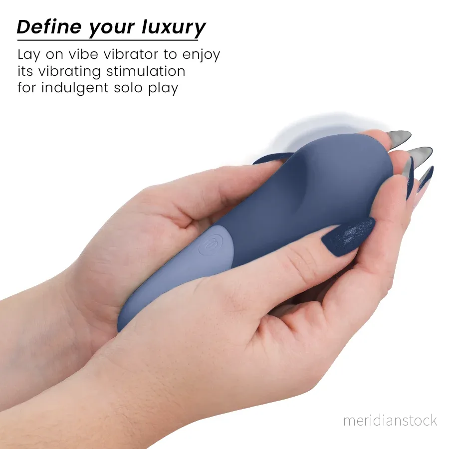 WOMANIZER - VIBE LAY-ON SILENT VIBRATOR DARK BLUE - Bild 3