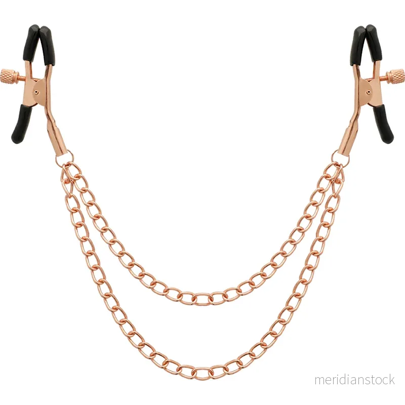 COQUETTE CHIC DESIRE - FANTASY METAL NIPPLE CLIPS WITH CHAIN