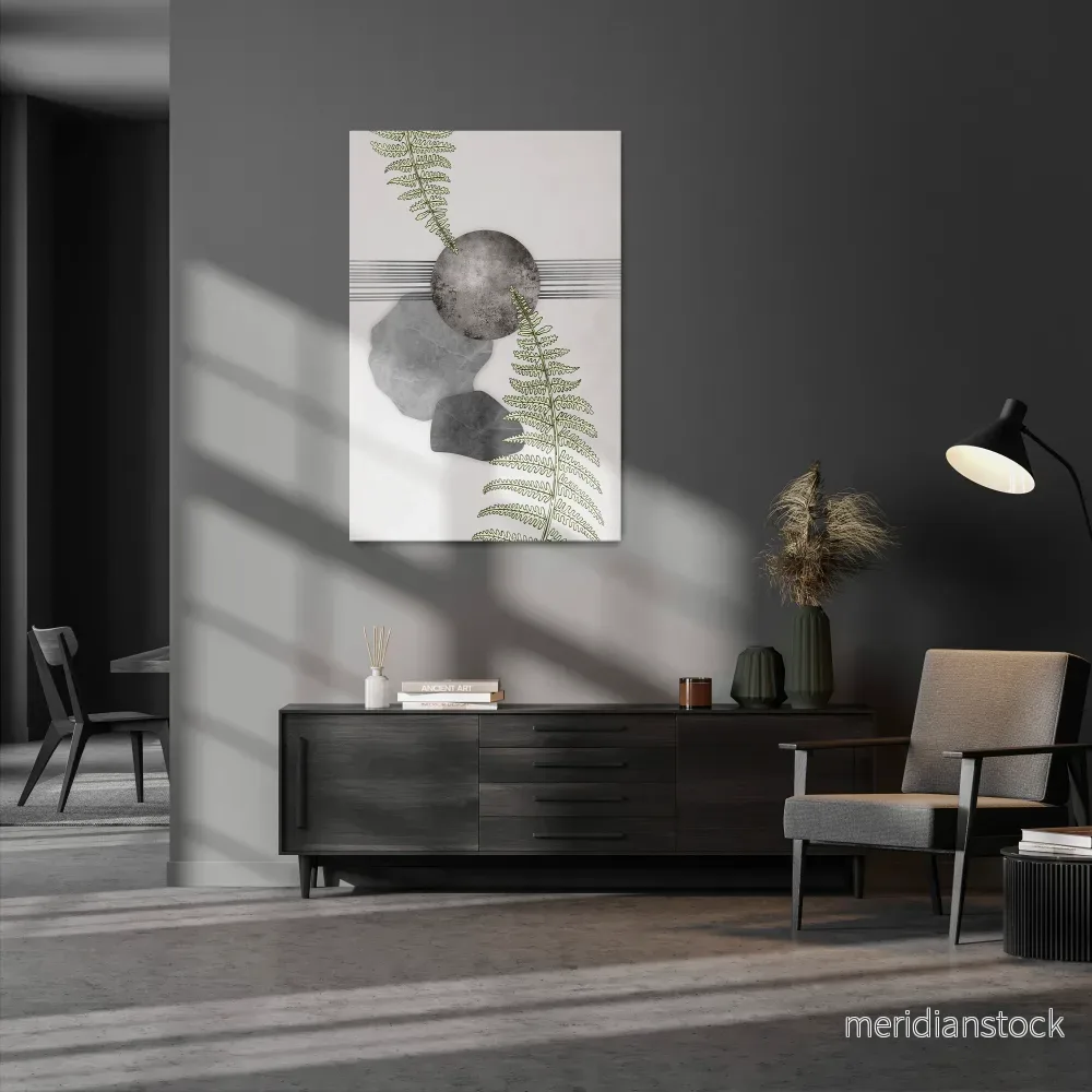 FERN MELANCHOLY Vertical Canvas Print