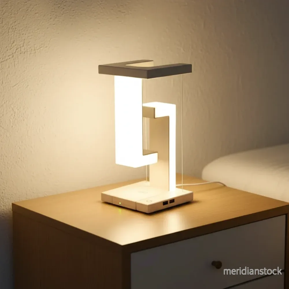Modern svävande bordslampa - FloatGlow