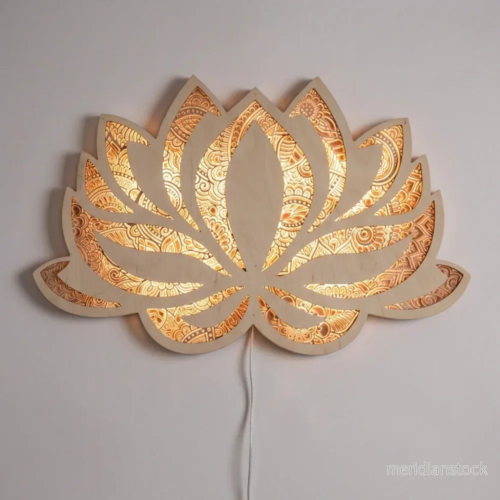 Dekorativ lotusvägglampa - Lotusyne - Bild 2