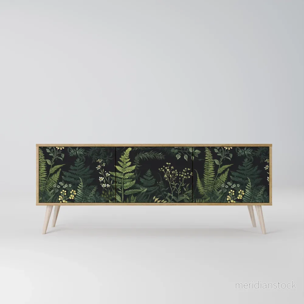 FERN FLOWERS TV-bänk med 3 dörrar - Bild 2