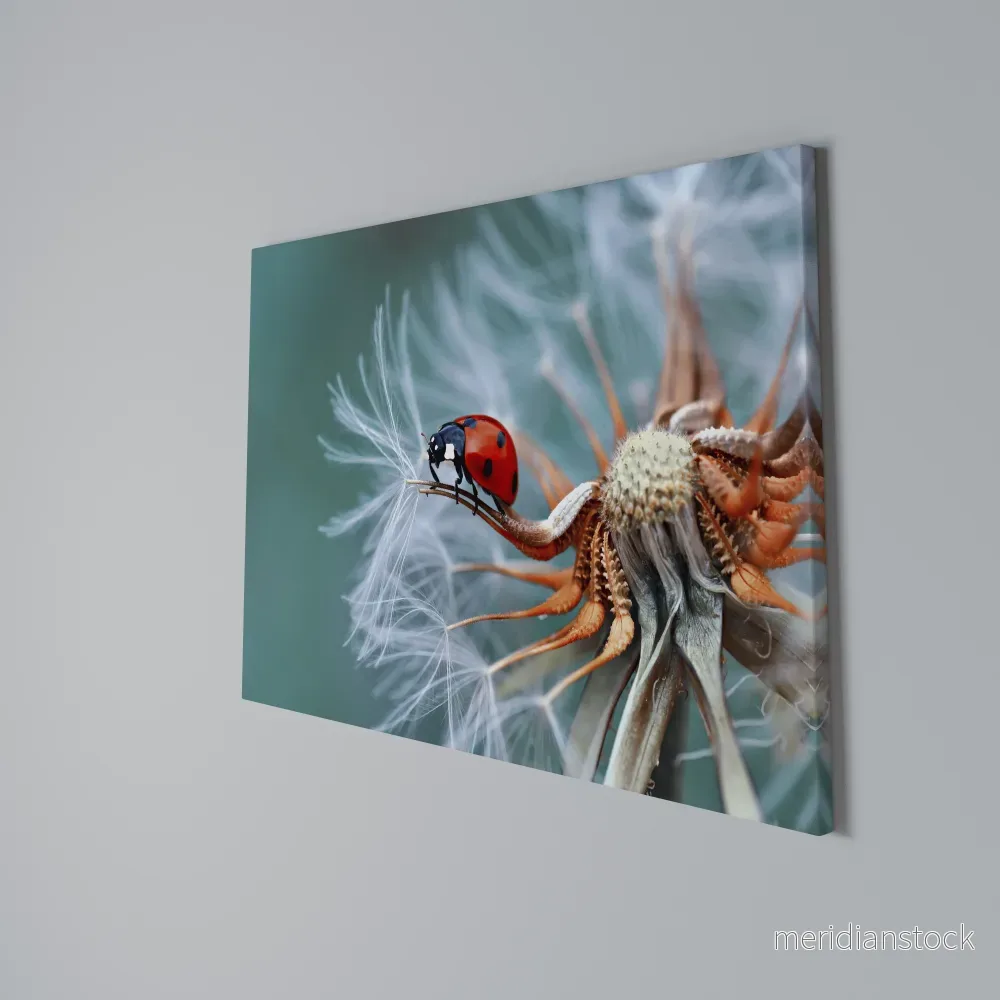 LADYBUG BALANCE Horizontal Canvas Print - Bild 3