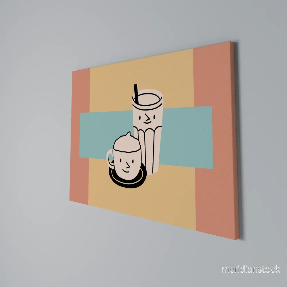 COFFEE PLEASURES Horizontal Canvas Print - Bild 3
