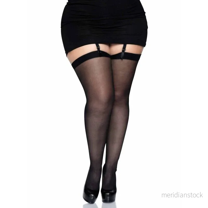 LEG AVENUE - BLACK TIGHTS PLUS - Bild 2