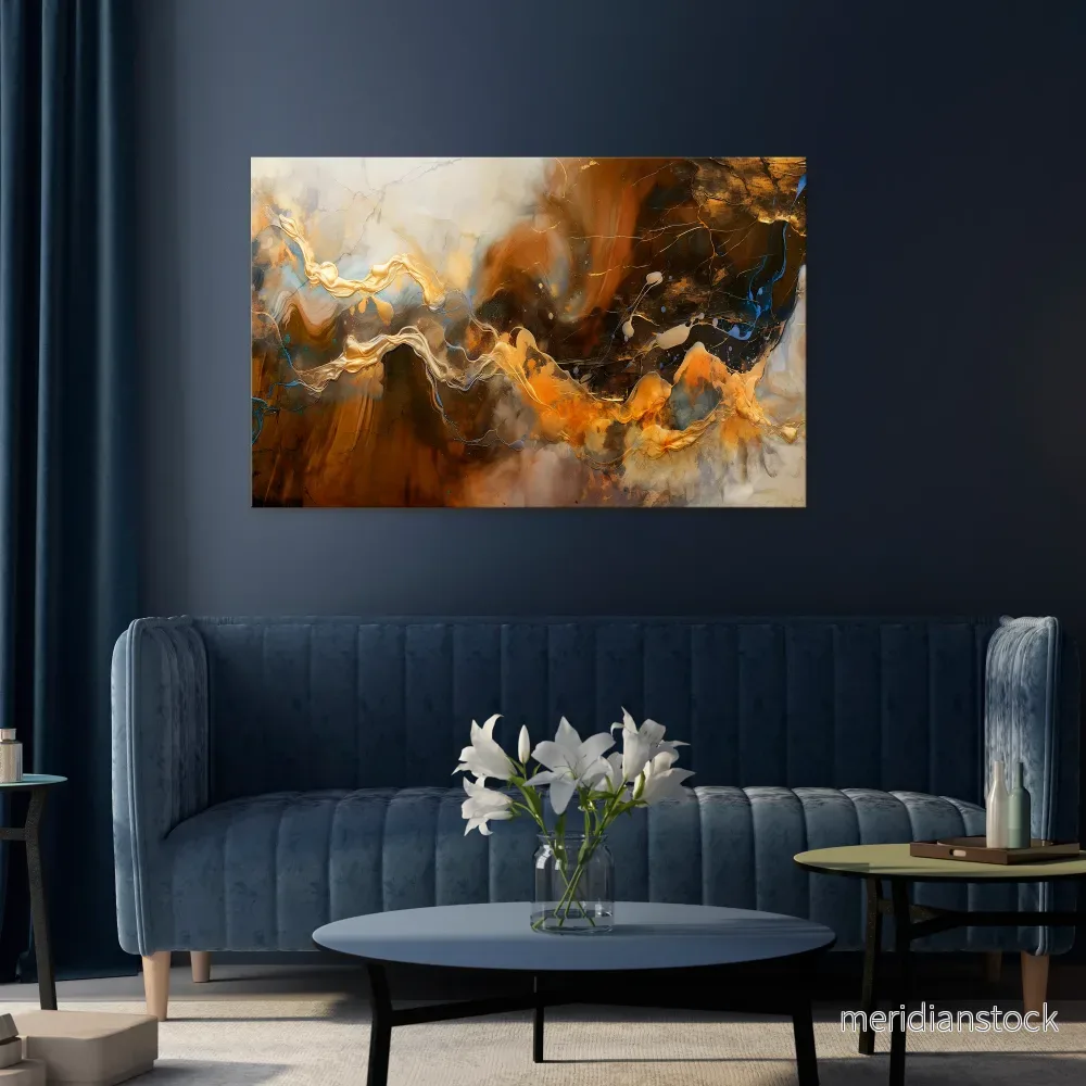 FLUID SYMPHONY Horizontal Canvas Print - Bild 2
