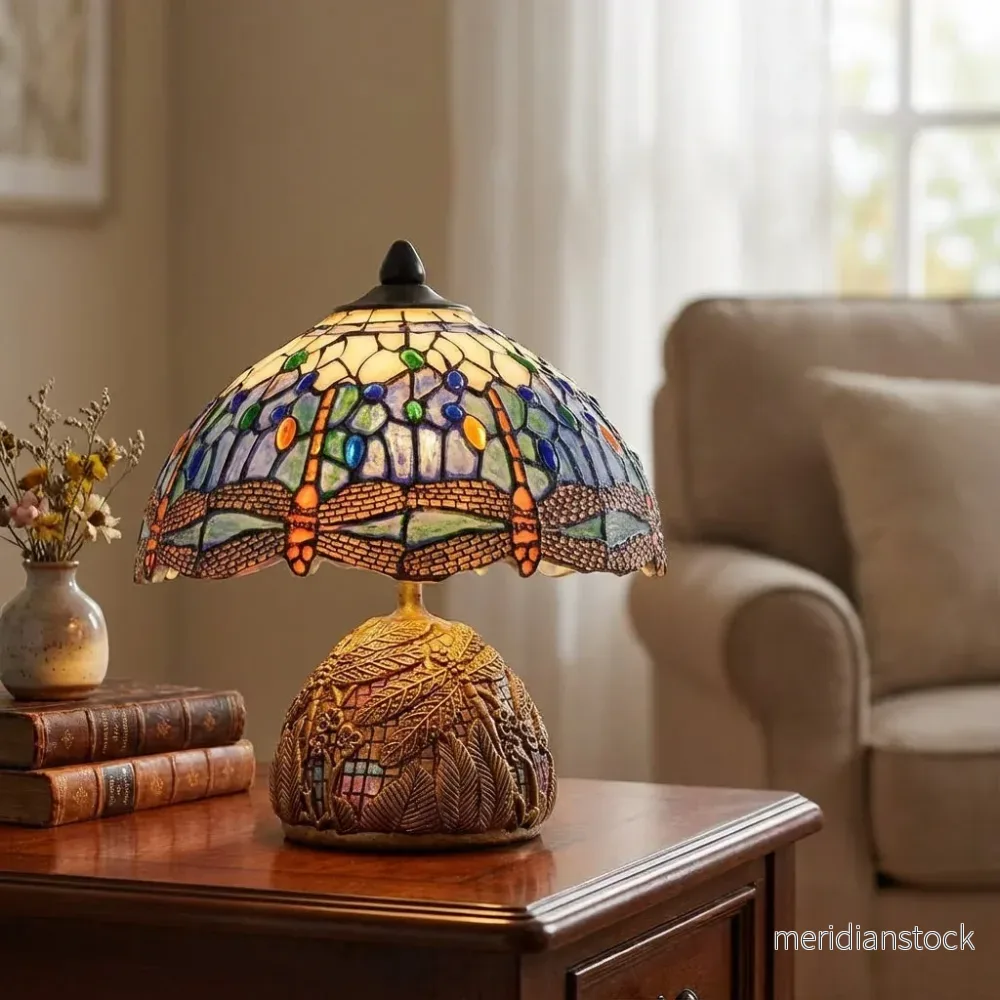 Vintageinspirerad bordslampa – Dragonluma