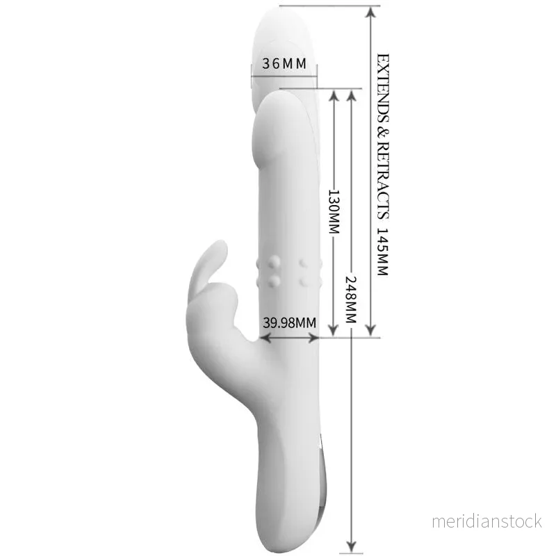 PRETTY LOVE - REESE VIBRATOR WITH SILVER ROTATION - Bild 3