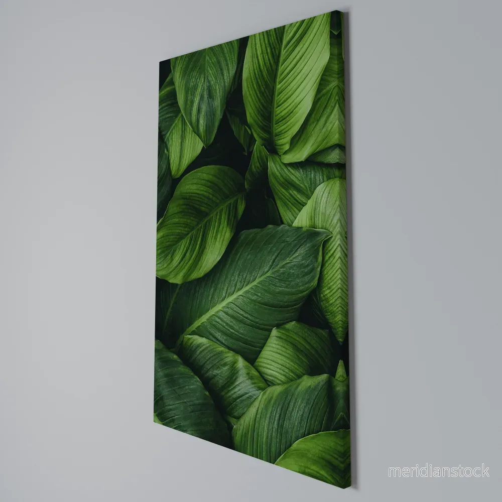 VIBRANT LEAFY EMBRACE Vertical Canvas Print - Bild 3
