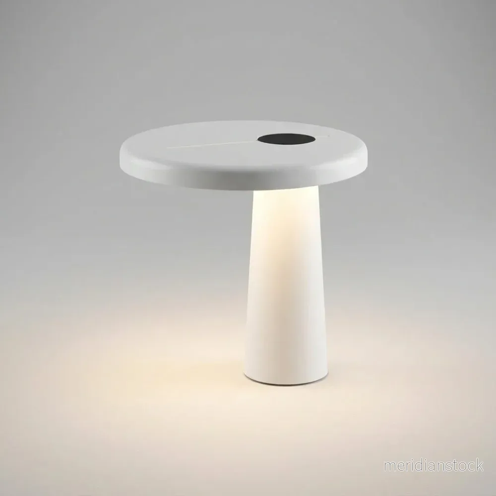 Minimalistisk lampa med platt skärm – Cirqula - Bild 2