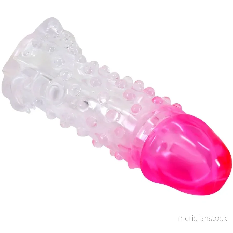 PRETTY LOVE - WILFORD REALISTIC ENLARGEMENT SHEATH WITH EMBOSSED PENIS PINK - Bild 3
