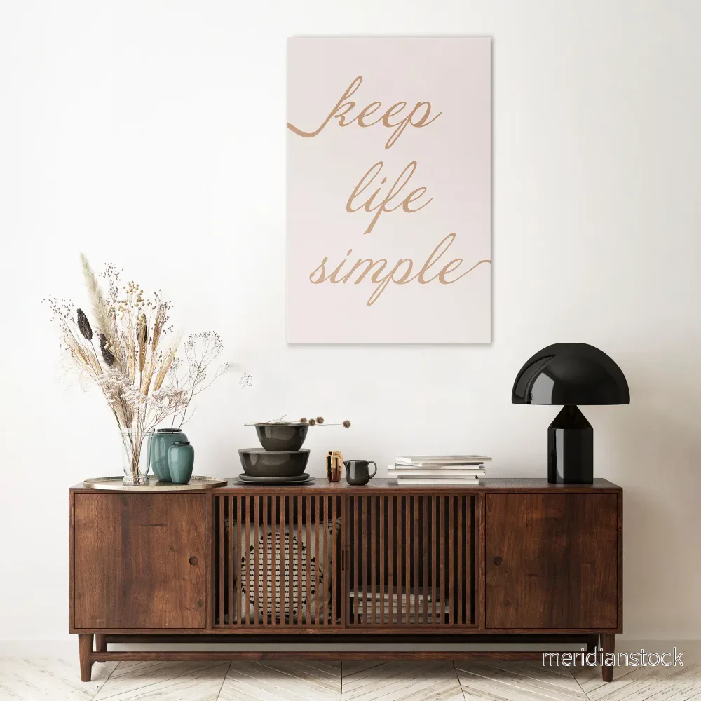 MINIMALIST MANTRA Vertical Canvas Print - Bild 2