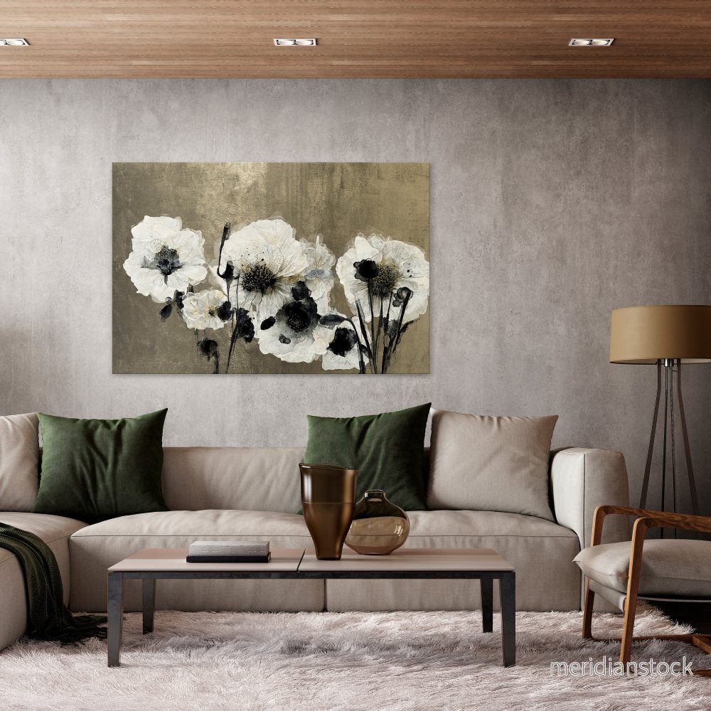 HARMONY IN WHITE Horizontal Canvas Print - Bild 2