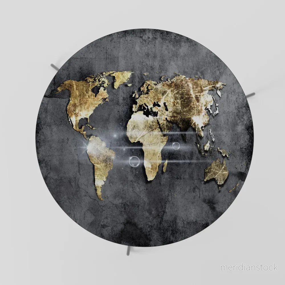 SHIMMERING EARTH MAP Soffbord - Bild 2