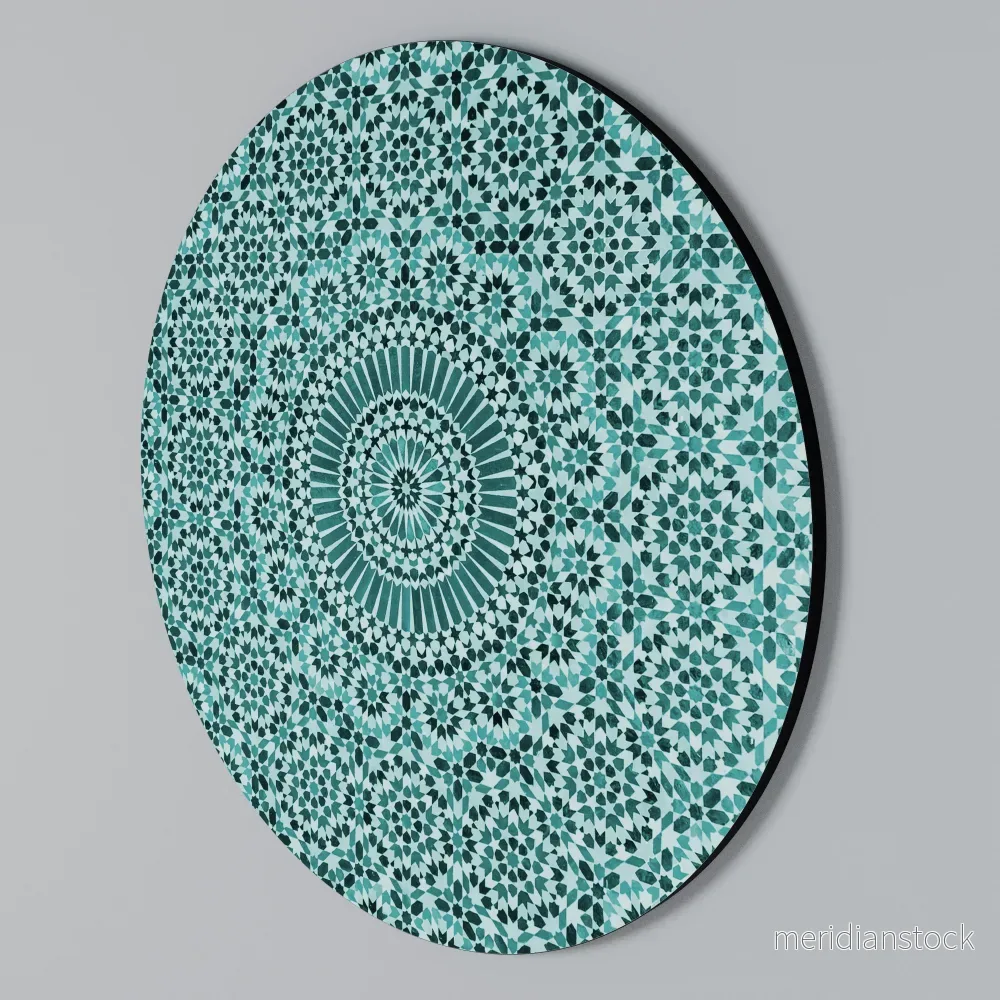 MOROCCAN TURQUOISE Rund väggdekor - Bild 2