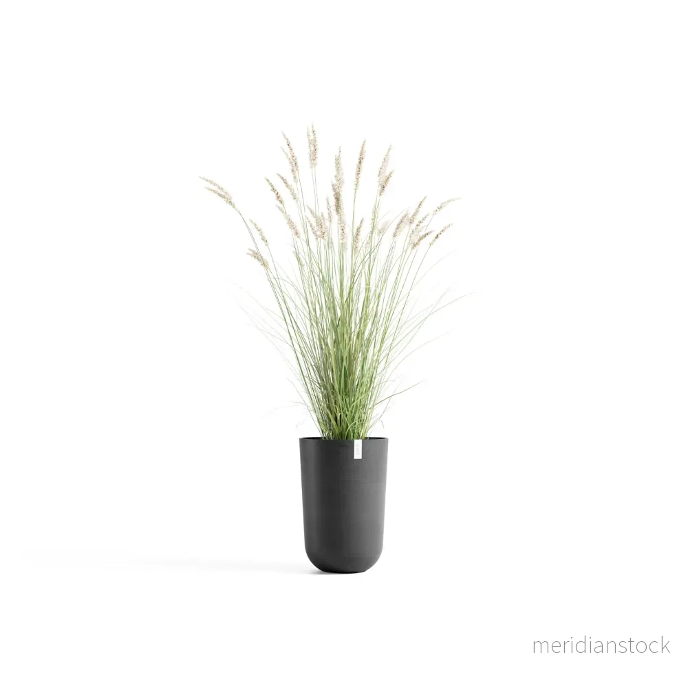 Kruka Oslo hög 52cm mörkgrå