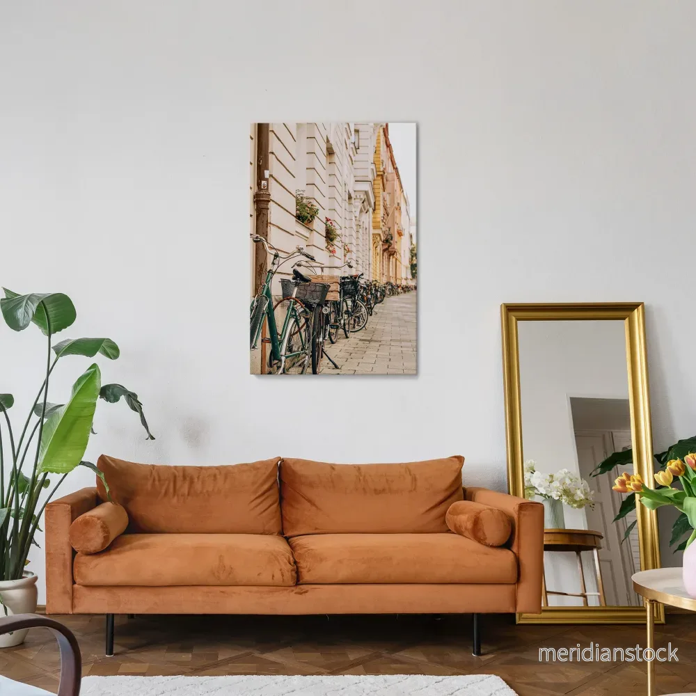 URBAN CYCLE HAVEN Vertical Canvas Print