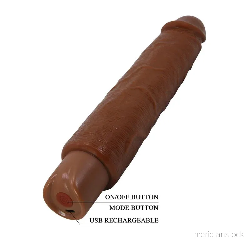PRETTY LOVE - GAVIN REALISTIC VIBRATOR 25 CM Ø 5 CM BROWN - Bild 2