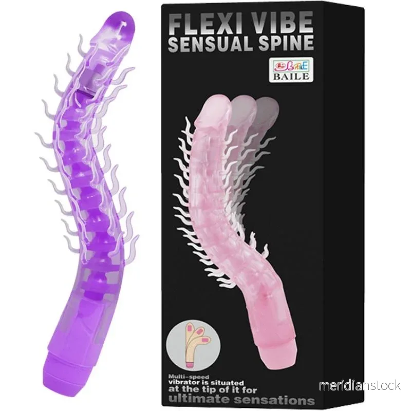 BAILE - FLEXI VIBE SENSUAL SPINE BENDABLE VIBRATING DILDO LILAC 23.5 CM - Bild 3