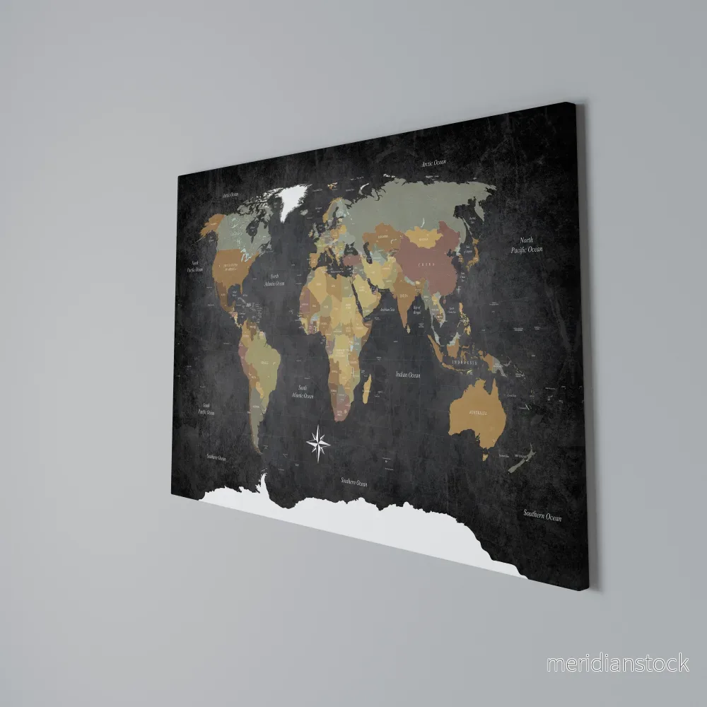 NAVIGATING VIBRANT LANDS Horizontal Canvas Print - Bild 3