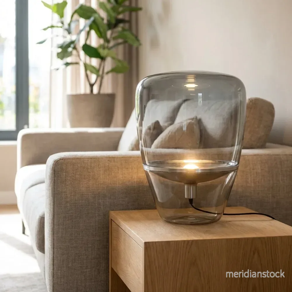 Minimalistisk glasbordslampa – Nordella Minimalistisk glasbordslampa – Nordella